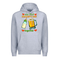Heather Grey our first father's day together Premium Hoodie - HRA Design Shop