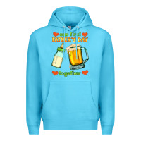 Ocean Blue our first father's day together Premium Hoodie - HRA Design Shop