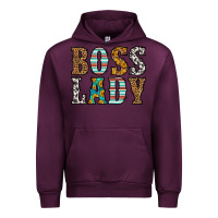 Mauve Wine western boss lady Urban Hoodie - HRA Design Shop