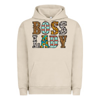 Pigment French Oak western boss lady Urban Hoodie - HRA Design Shop