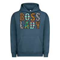 Pigment Midnight Navy western boss lady Urban Hoodie - HRA Design Shop