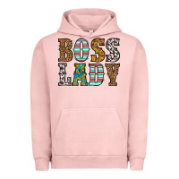 Pigment Salmon western boss lady Urban Hoodie - HRA Design Shop