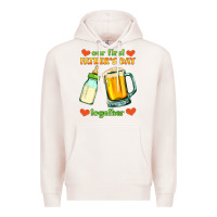 Pale Pink our first father's day together Premium Hoodie - HRA Design Shop