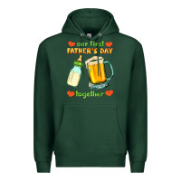 Sports Green our first father's day together Premium Hoodie - HRA Design Shop
