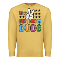 Antique Gold the birthday dude Premium Sweatshirt - MaliasSmallBusiness