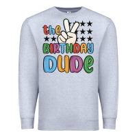 Heather Grey the birthday dude Premium Sweatshirt - MaliasSmallBusiness