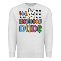 Oatmeal Heather the birthday dude Premium Sweatshirt - MaliasSmallBusiness
