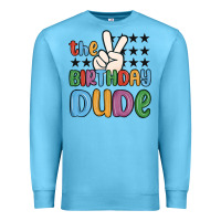 Ocean Blue the birthday dude Premium Sweatshirt - MaliasSmallBusiness