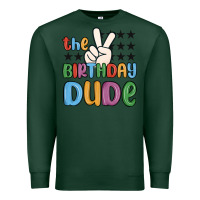 Sports Green the birthday dude Premium Sweatshirt - MaliasSmallBusiness