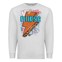 Dove Grey nurse lightning bolt Premium Sweatshirt - MaliasSmallBusiness