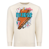 Sandshell nurse lightning bolt Premium Sweatshirt - MaliasSmallBusiness