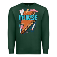 Sports Green nurse lightning bolt Premium Sweatshirt - MaliasSmallBusiness