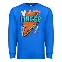 True Royal nurse lightning bolt Premium Sweatshirt - MaliasSmallBusiness