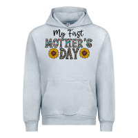Heather Grey my first mother's day Urban Hoodie - CowhideDigitalArt