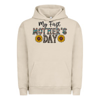 Pigment French Oak my first mother's day Urban Hoodie - CowhideDigitalArt