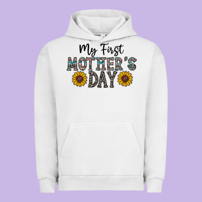 My First Mother's Day Urban Hoodie Designed By Cowhidedigitalart