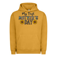 Pigment Peanut Butter my first mother's day Urban Hoodie - CowhideDigitalArt