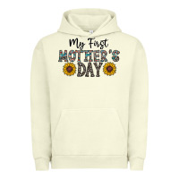 Pigment Pistachio my first mother's day Urban Hoodie - CowhideDigitalArt
