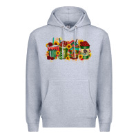 Heather Grey our lady drink Premium Hoodie - RacoonDesign