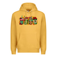 Mustard our lady drink Premium Hoodie - RacoonDesign