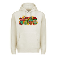 Oatmeal Heather our lady drink Premium Hoodie - RacoonDesign