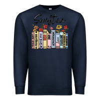 Navy swiftea books Premium Sweatshirt - MaliasSmallBusiness