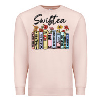 Pale Pink swiftea books Premium Sweatshirt - MaliasSmallBusiness