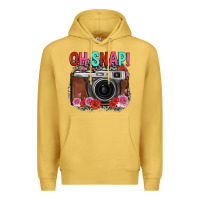 Antique Gold oh snap rose grey leopard vintage camera Premium Hoodie - FaDigitalArtStudio