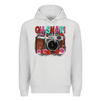 Dove Grey oh snap rose grey leopard vintage camera Premium Hoodie - FaDigitalArtStudio