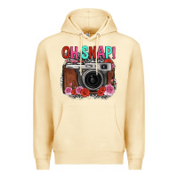 Pina Colada oh snap rose grey leopard vintage camera Premium Hoodie - FaDigitalArtStudio