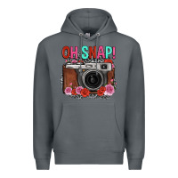 Rock oh snap rose grey leopard vintage camera Premium Hoodie - FaDigitalArtStudio