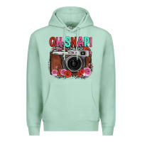 Seafoam oh snap rose grey leopard vintage camera Premium Hoodie - FaDigitalArtStudio