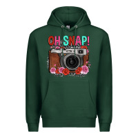 Sports Green oh snap rose grey leopard vintage camera Premium Hoodie - FaDigitalArtStudio