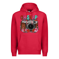 Cardinal oh snap rose grey leopard vintage camera Premium Hoodie - FaDigitalArtStudio