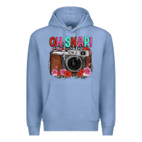 Colony Blue oh snap rose grey leopard vintage camera Premium Hoodie - FaDigitalArtStudio