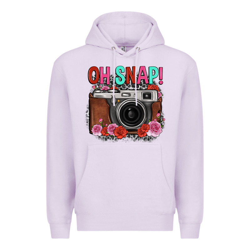 Oh Snap Rose Grey Leopard Vintage Camera Premium Hoodie by FaDigitalArtStudio | Teevron