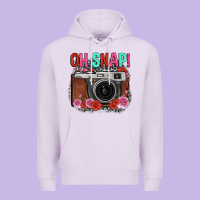 Oh Snap Rose Grey Leopard Vintage Camera Premium Hoodie Designed By Fadigitalartstudio