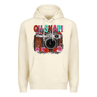 Sandshell oh snap rose grey leopard vintage camera Premium Hoodie - FaDigitalArtStudio