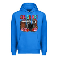 True Royal oh snap rose grey leopard vintage camera Premium Hoodie - FaDigitalArtStudio