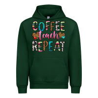 Forest Green coffee teach repeat Urban Hoodie - HRA Design Shop