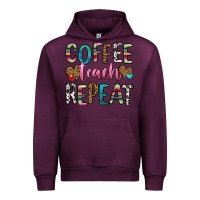 Mauve Wine coffee teach repeat Urban Hoodie - HRA Design Shop