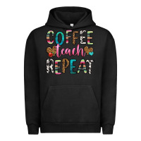 Pigment Black coffee teach repeat Urban Hoodie - HRA Design Shop