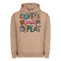 Pigment Burro coffee teach repeat Urban Hoodie - HRA Design Shop