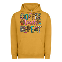 Pigment Peanut Butter coffee teach repeat Urban Hoodie - HRA Design Shop