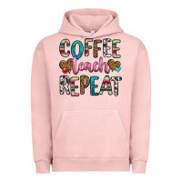 Pigment Salmon coffee teach repeat Urban Hoodie - HRA Design Shop