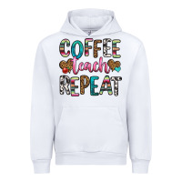 White coffee teach repeat Urban Hoodie - HRA Design Shop