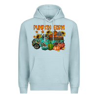 Blue Mist pumpkin farm Premium Hoodie - RacoonDesign