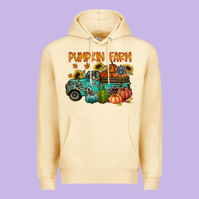 Pumpkin Farm Premium Hoodie Designed By Racoondesign