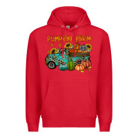 Red pumpkin farm Premium Hoodie - RacoonDesign
