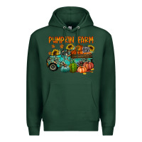 Sports Green pumpkin farm Premium Hoodie - RacoonDesign
